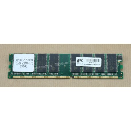Kość RAM 256MB DDR PC3200 MS400